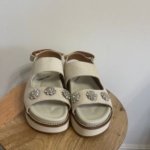 Ganni | Juta Sandal in Egret | 36